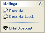 Mailings Menu Screenshot